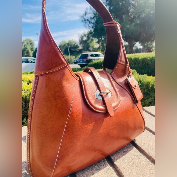 Dooney & Bourke Toscana Leather Shoulder Bag - Picture 3 of 12